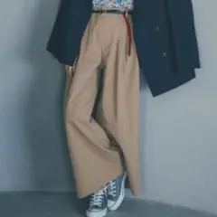 studio CLIP：days タックバギーパンツ
