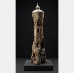 木彫 日展作家 井波彫刻 谷口信夫 円空 護法神 善女竜王 仏像 高さ47cm