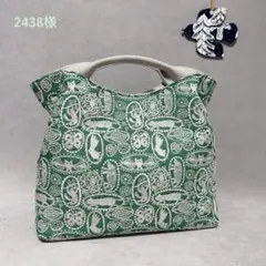 ハンドメイド　ミナペルホネン　くしゅっとトートバッグ⑅︎◡̈︎* トールサイズ