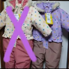 【新品】スキーウェア 100　女子　雪遊び　幼稚園　保育園　ジョリージュリー