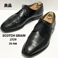 ✨美品✨SCOTCH GRAIN プレーントゥ シューツリー 本革 箱付き26 