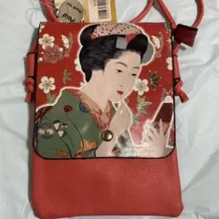 和風デザイン スマホショルダーバッグ