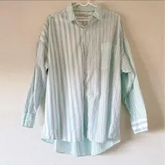 nico and…ストライプシャツ M コットン100%