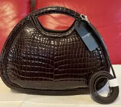 新品 本革ハンドバッグ ショルダー紐付き 2way 着物　呉服　まるやま