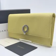 希少 極美品✨ブルガリ サークルロゴ ICチップ 三つ折り財布 グリーン レザー 希少 極美品✨ブルガリ サークルロゴ ICチップ 三つ折り財布 グリーン