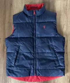 POLO ラルフローレン ダウンベスト リバーシブル　4/4T 110㎝