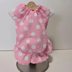 犬の服ハンドメイドワンピース ドット