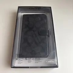 COACH iPhone 13 ブックケース EMBOSSED Black - メルカリ