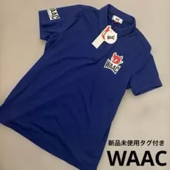 新品 WAAC 半袖ポロシャツ 赤 サイズ1 Sサイズ ゴルフ - メルカリ