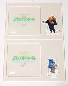ズートピア　オーマイカフェ　アクリルスタンドコースター セット