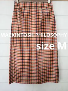 MACKINTOSH PHILOSOPHY タイトスカート チェック柄