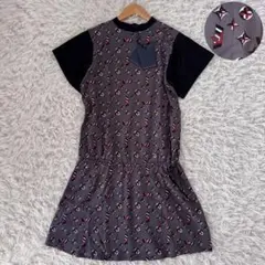 全新帶吊牌 路易威登 連衣裙 Monogram 100% 絲綢 抽繩