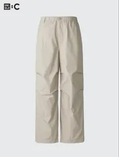 UNIQLO C ワイドパラシュートパンツ M ベージュ