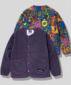 go slow caravan セパレート中綿キルティングフリーススナップカーデ