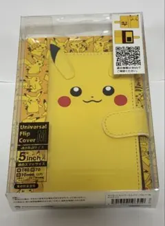 【ピカチュウ】Universal Flip Cover (M)手帳型スマホケースのサムネイル