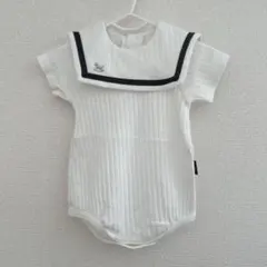 セーラー襟ロンパース サイズ70 ホワイト　半袖