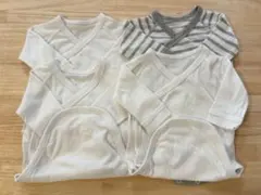 UNIQLO 長袖ボディスーツ【60cm】4枚セット/ ロンパース肌着