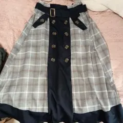 OLIVE des OLIVE　チェック柄ロングスカート