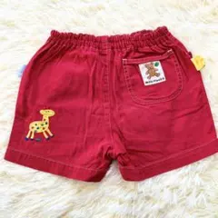 MIKIHOUSE ハーフパンツ 100 ミキハウス ロゴ 赤 ショートパンツ