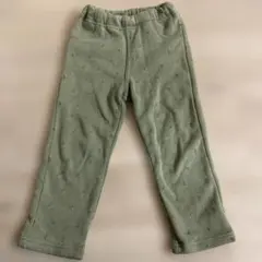 裏起毛 長ズボン 花柄 100