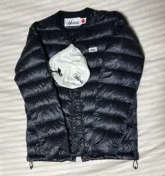 NANGA ブラック ダウンジャケット 収納袋付き