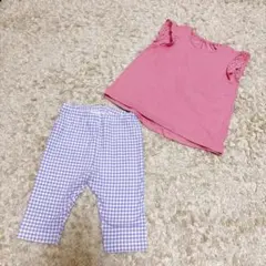 【新品未使用】UNIQLO 半袖&レギンスセット 90