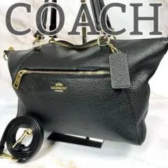 【未使用級】COACH ショルダーバッグ ポリッシュド ペプルレザー 2way