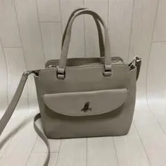 agnes b ロゴターンロック 2WAY ショルダーバッグ