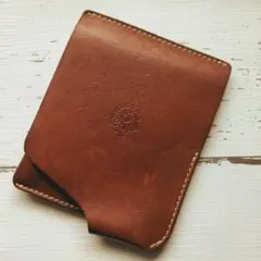 HUKURO JITAN 栃木レザー 二つ折り財布 ブラウンのサムネイル