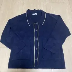 SIMPLICITÉ ネイビー ニット セーター カーディガン