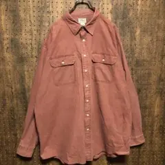 エルエルビーン　ワークシャツ 長袖シャツ　茶色　XL YE48