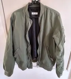 H&M MA-1ジャケット US 12-13Y オリーブグリーン(通学向き)