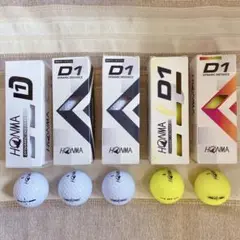 新品未使用　HONMA D1 ゴルフボール　15個