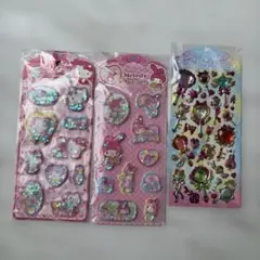 ハローキティ・マイメロディ シールセット　プリンセス　ボンボンシール　ウォーター