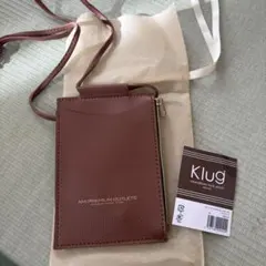 あみアウトレット　Klug スマホネックポーチ ブラウン