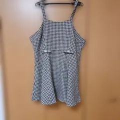 チェック柄 キャミワンピース