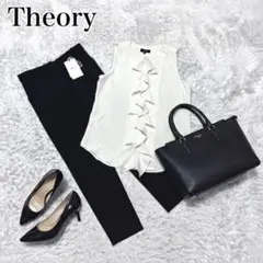 み*ー様 【新品タグ付】theory セオリー フレアドレス ブラック 
