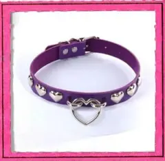 新品 ハート スタッズ チョーカー 首輪 子供〜大人まで着用OK しなこちゃん風