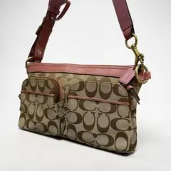 Vintage Coach Shoulder Bag Double Pocket