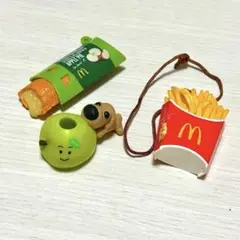 マクドナルド ストラップ フライド ポテトアップルパイ 犬のペン立て