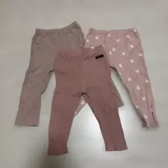 【80-90サイズ】女の子 パンツ3枚セット futafuta 西松屋まとめ売り