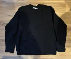 UNIQLO U ブラック Vネックセーター M