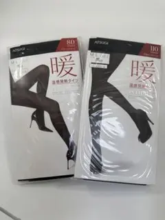 ATSUGI 温感発熱タイツ 110/80デニール　ブラックまとめ売り