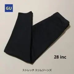 GU ジーユー ストレッチスリムジーンズ 28インチ black