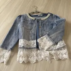 デニムレースジャケット