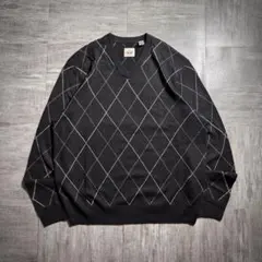 【00's】DOCKERS アクリルニットセーター　Lサイズ　ダイヤモンド柄