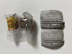 PEANUTS ビスケットミニチュアチャーム 丸缶2個セット　スヌーピーガチャ