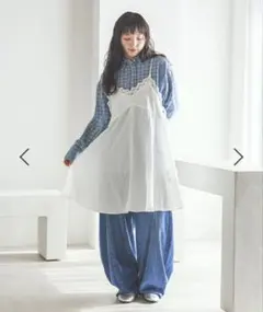 バテンレースフレアキャミワンピース