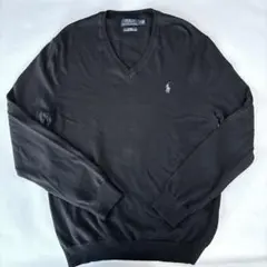 Polo Ralph Lauren ブラック Vネックセーター M