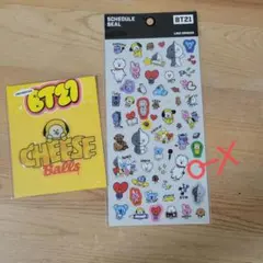 BT21 スケジュールシール 　チミーシールステッカーセットのサムネイル